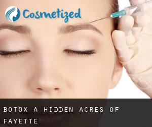 Botox a Hidden Acres of Fayette